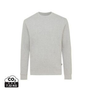 Bluza z niebarwionej bawełny z recyklingu Iqoniq Denali z własnym nadrukiem, kolor szary