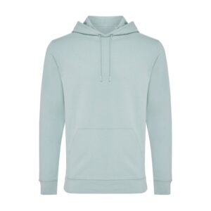 Bluza z kapturem z bawełny z recyklingu Iqoniq Jasper z własnym nadrukiem, kolor zielony