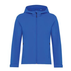 Damska kurtka softshell Iqoniq Makalu AWARE™ z własnym nadrukiem, kolor niebieski
