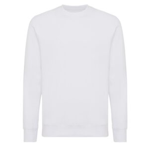 Lekki sweter Iqoniq Etosha, bawełna z recyklingu z własnym nadrukiem, kolor biały