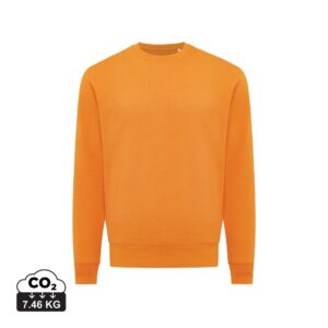 Lekki sweter Iqoniq Etosha, bawełna z recyklingu z własnym nadrukiem, kolor pomarańczowy