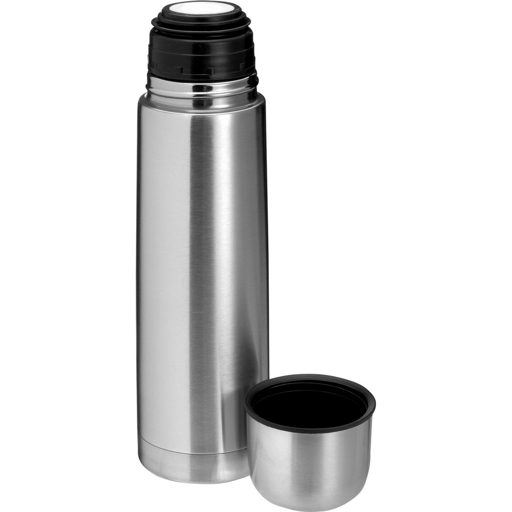 Termos 500 ml z własnym nadrukiem, kolor srebrny