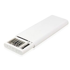 Śrubokręt, 24 końcówki | Charlotte z własnym nadrukiem, kolor biały