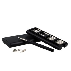 Śrubokręt, 24 końcówki | Charlotte z własnym nadrukiem, kolor czarny