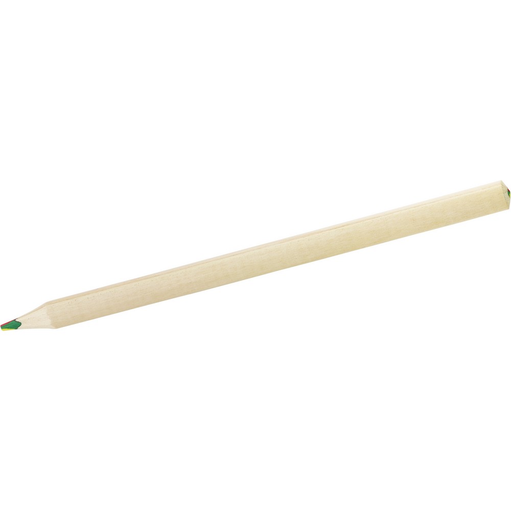 Ołówek, wielokolorowy rysik z własnym nadrukiem, kolor jasnobrązowy