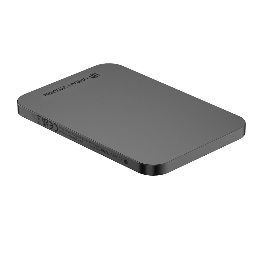 Power bank 3000 mAh Urban Vitamin Burbank, RABS z własnym nadrukiem, kolor czarny