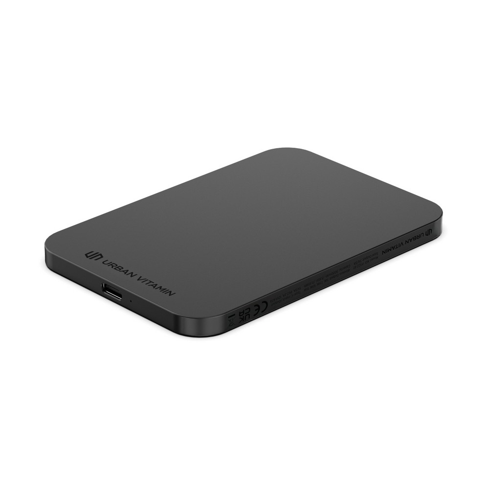 Power bank 3000 mAh Urban Vitamin Burbank, RABS z własnym nadrukiem, kolor czarny