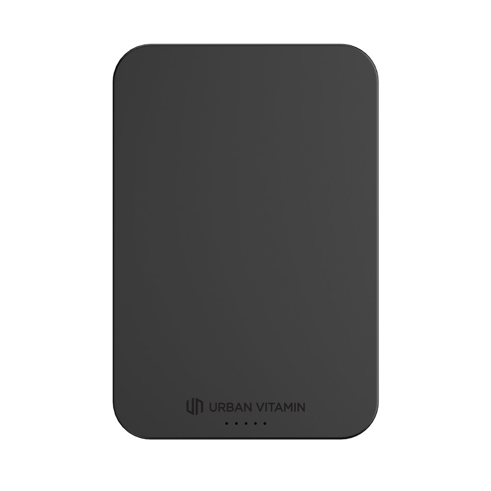 Power bank 5000 mAh Urban Vitamin Richmond, RABS z własnym nadrukiem, kolor czarny