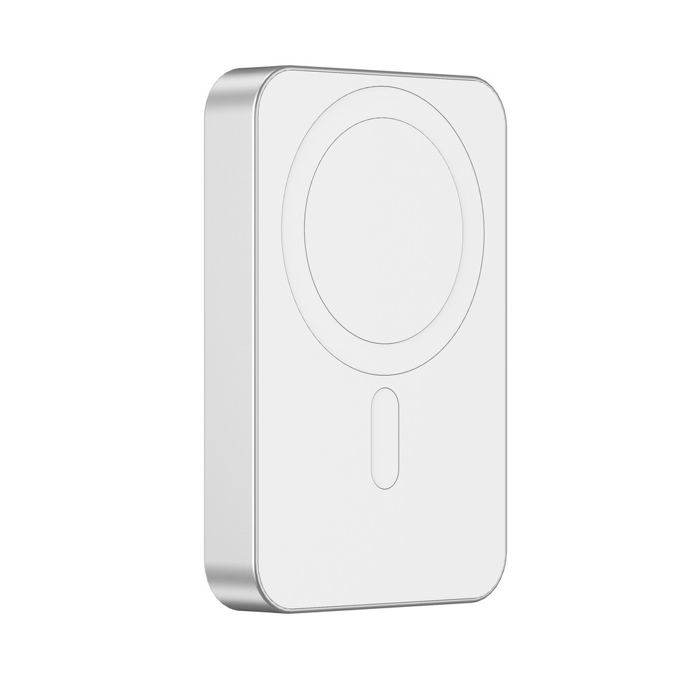 Power bank 10000 mAh Urban Vitamin Compton, RABS z własnym nadrukiem, kolor srebrny