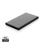 czarny Power bank 4000 mAh z aluminium z recyklingu