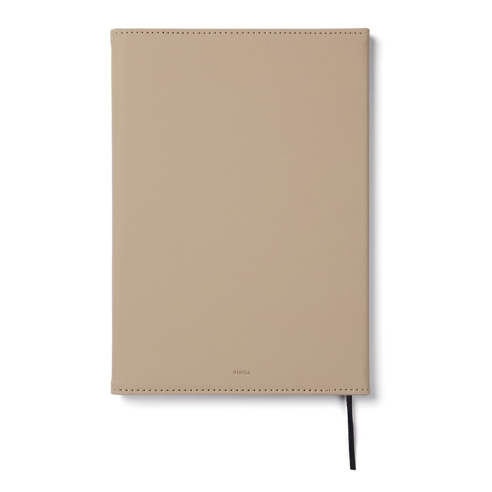 Notatnik A5 VINGA Baltimore z własnym nadrukiem, kolor szary