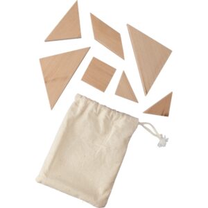 Puzzle tangram z własnym nadrukiem, kolor brązowy