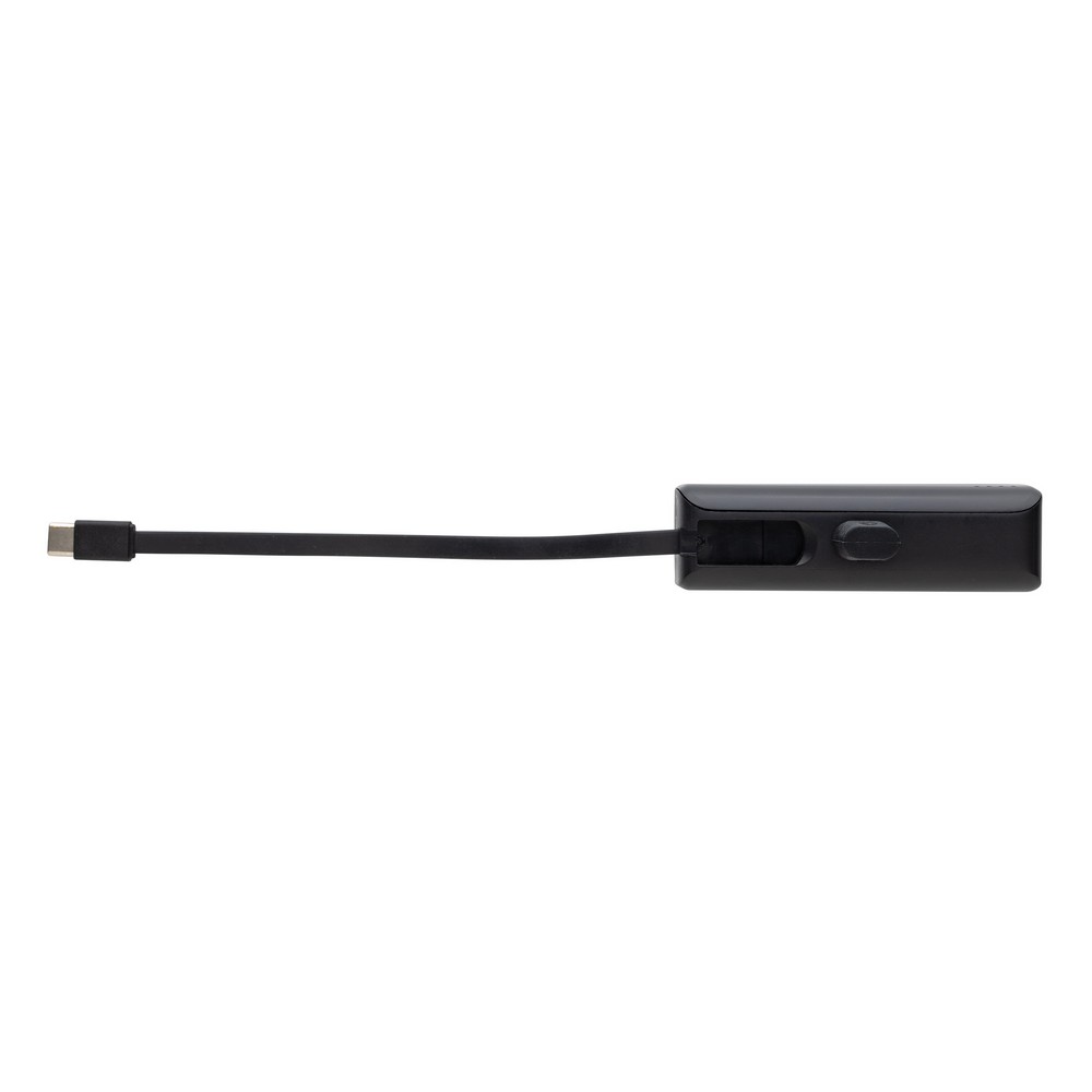 Power bank 3000 mAh Powerlink, wyjście USB typu C z własnym nadrukiem, kolor czarny