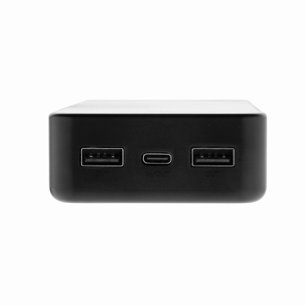 Power bank 20000 mAh Boostcore z własnym nadrukiem, kolor czarny