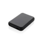czarny Magnetyczny bezprzewodowy power bank 5000 mAh, 5W Stellar