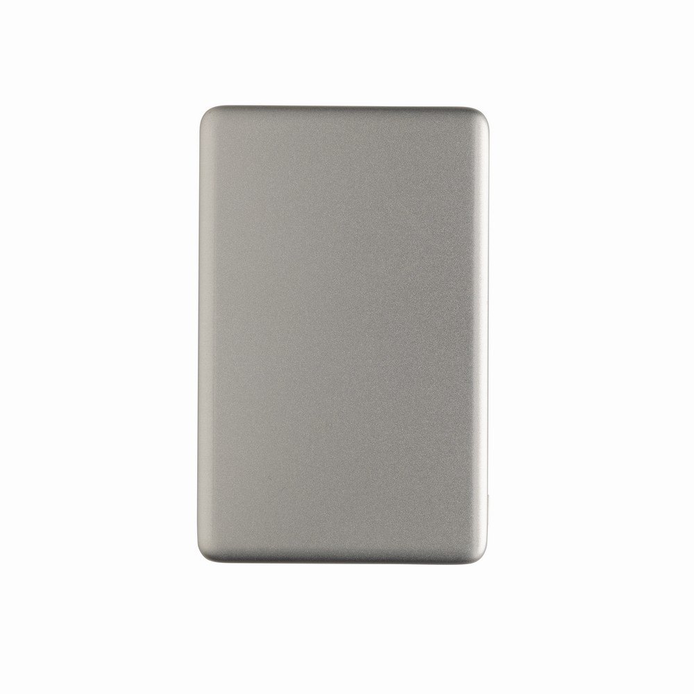 Power bank 5000 mAh, ładowarka bezprzewodowa 5W Orion z własnym nadrukiem, kolor srebrny