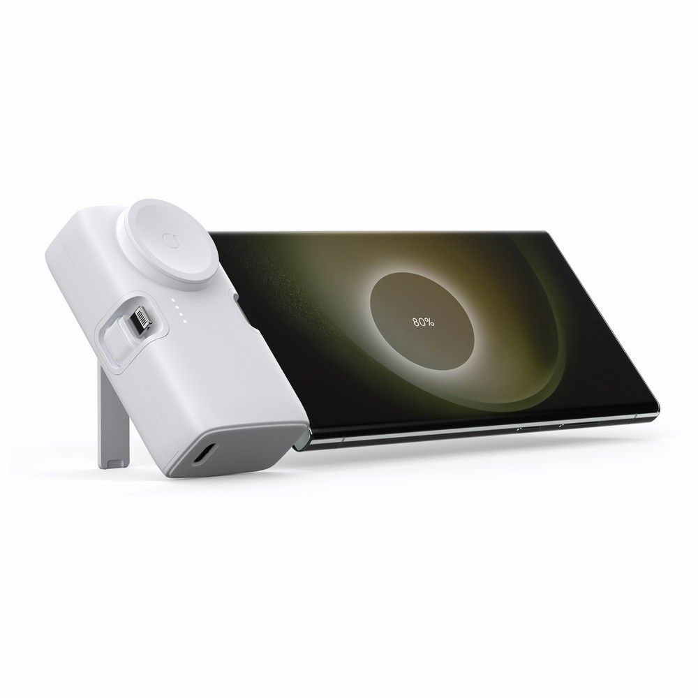 Power bank 5000 mAh Urban Vitamin San Diego z własnym nadrukiem, kolor biały