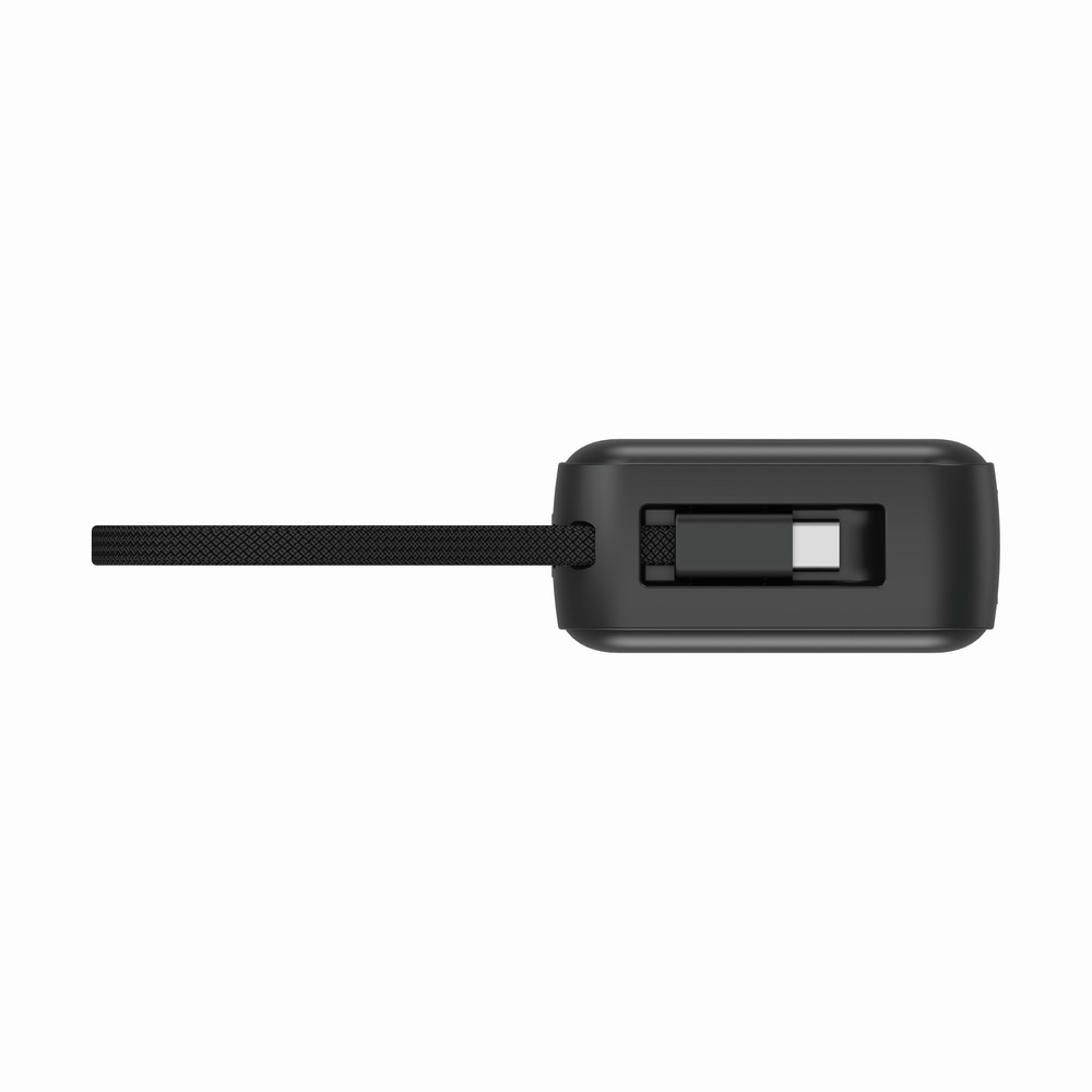 Ładowarka 2 w 1, power bank do laptopa 10000 mAh, 65W Eureka z własnym nadrukiem, kolor czarny