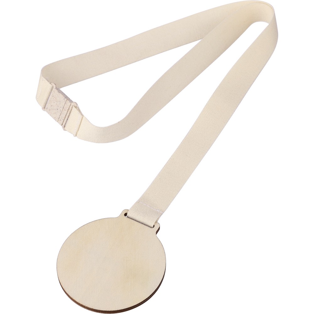 Drewniany medal z własnym nadrukiem, kolor brązowy