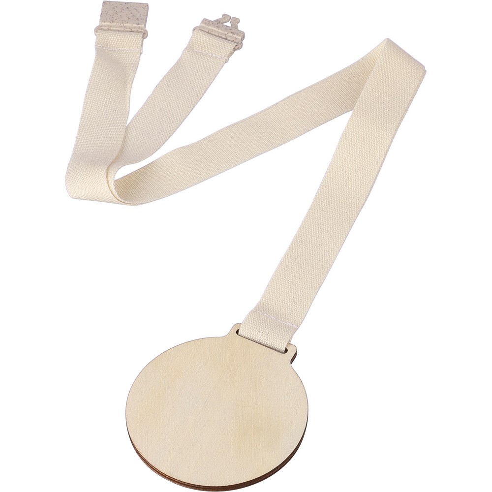 Drewniany medal z własnym nadrukiem, kolor brązowy
