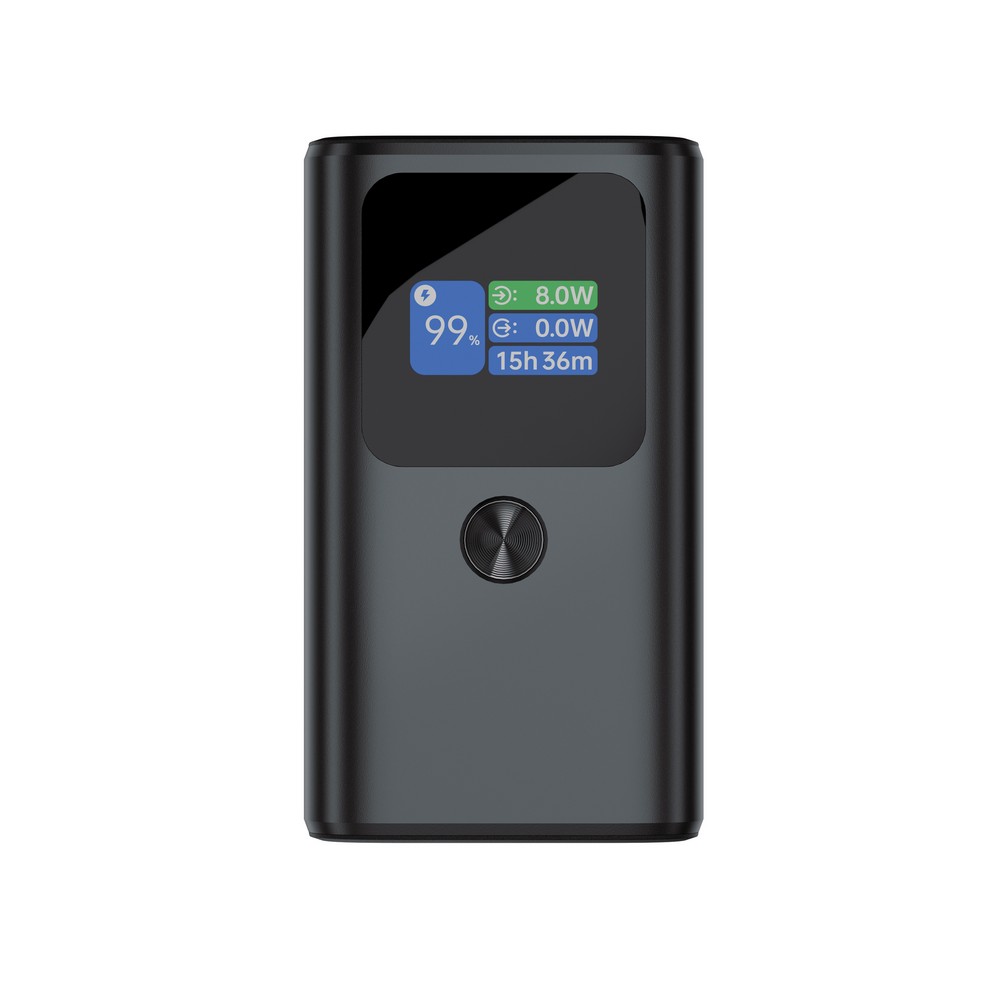 Power bank 10000 mAh Urban Vitamin Campbell z własnym nadrukiem, kolor szary