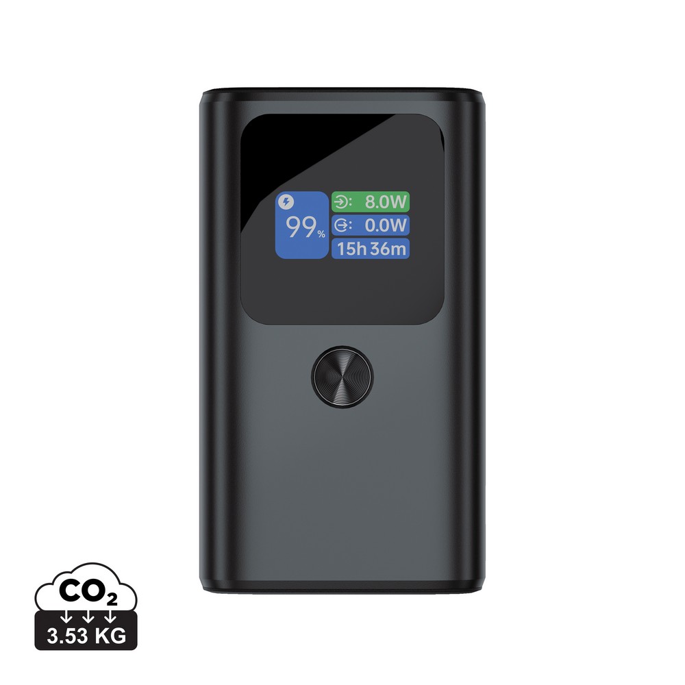 Power bank 10000 mAh Urban Vitamin Campbell z własnym nadrukiem, kolor szary