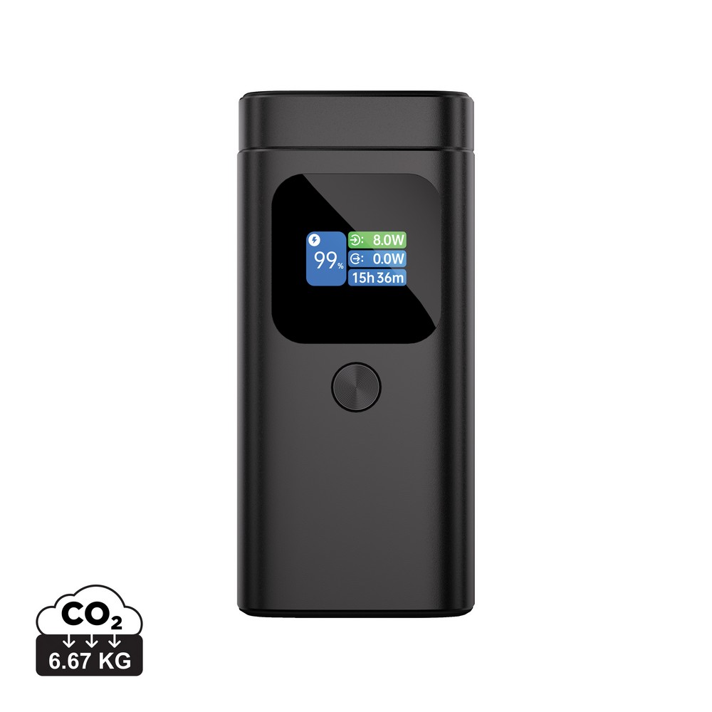 Power bank 15000 mAh Urban Vitamin Sunnyvale z własnym nadrukiem, kolor szary