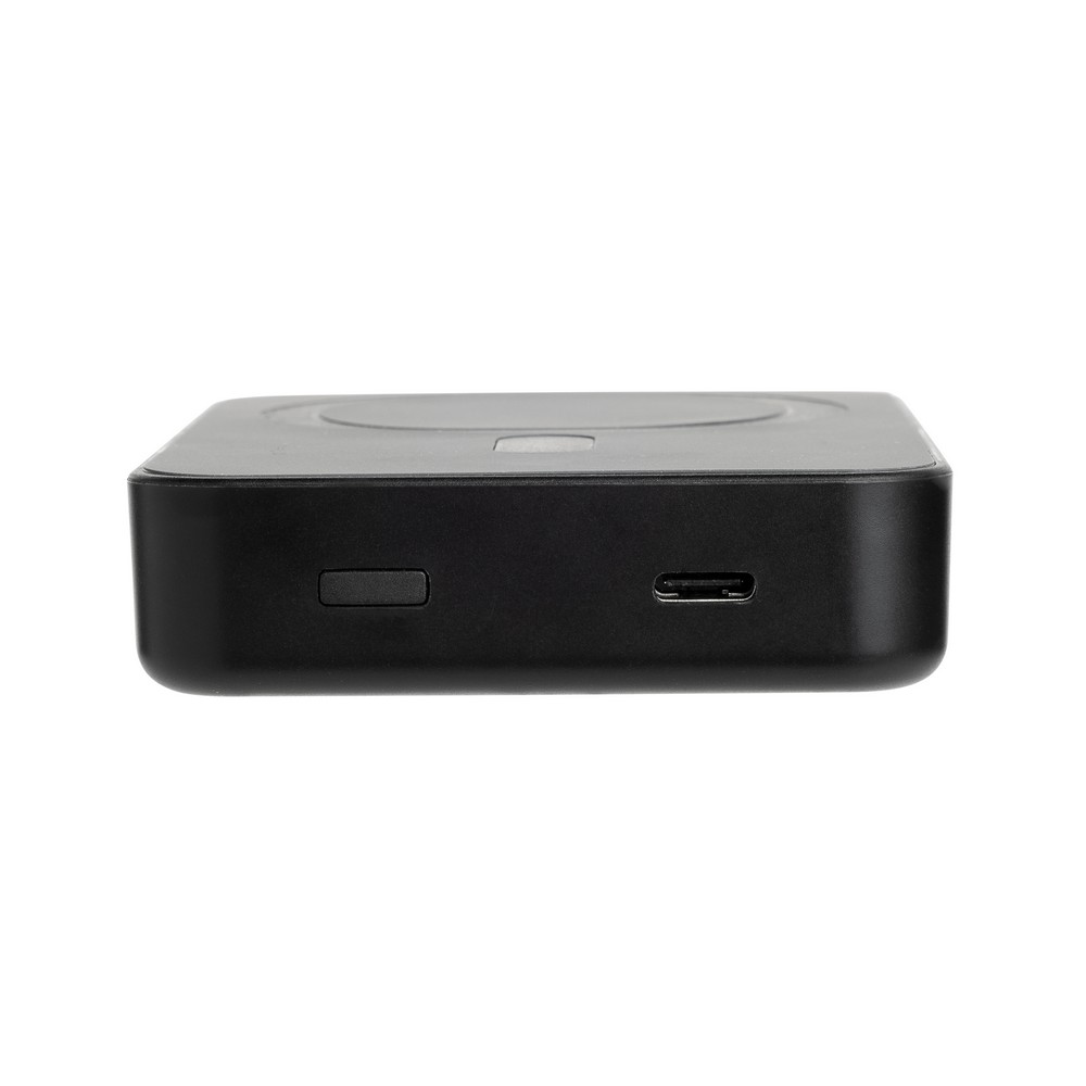 Power bank 10000 mAh Amporia z własnym nadrukiem, kolor czarny