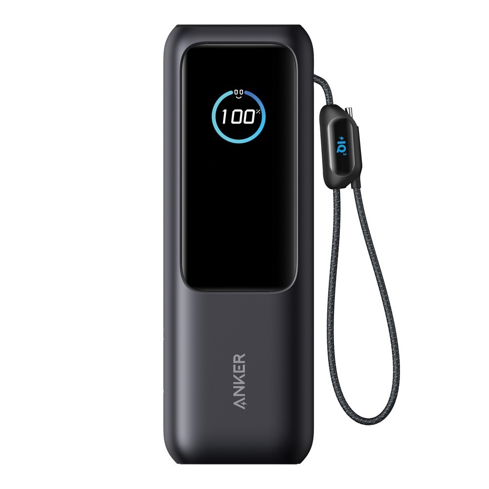 Power bank 25000 mAh, 165W, Anker z własnym nadrukiem, kolor szary