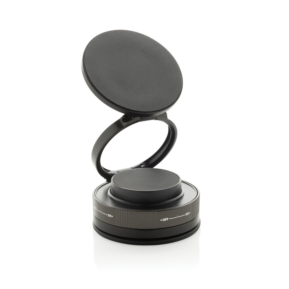 Uchwyt do telefonu Terra 360 z własnym nadrukiem, kolor black, grey