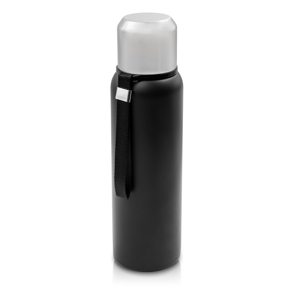 Termos 750 ml Air Gifts | Charlie z własnym nadrukiem, kolor czarny