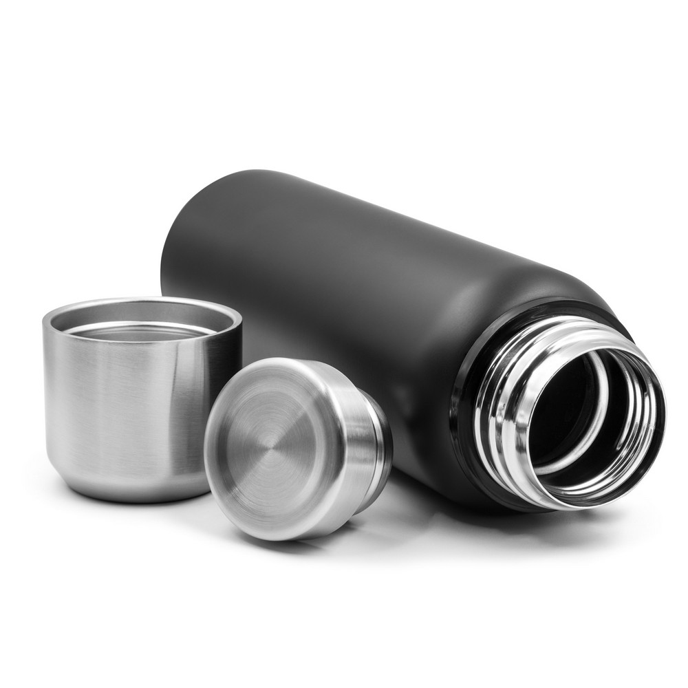 Termos 750 ml Air Gifts | Charlie z własnym nadrukiem, kolor czarny