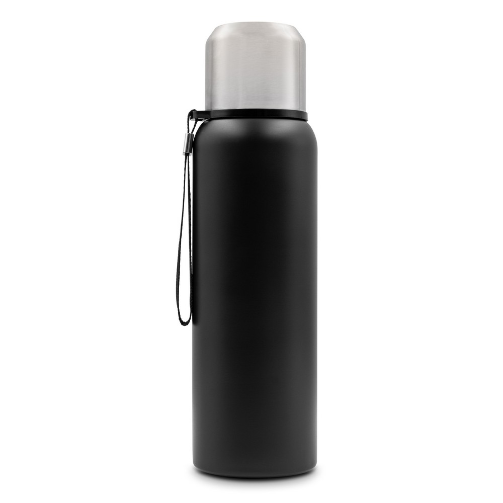 Termos 750 ml Air Gifts | Charlie z własnym nadrukiem, kolor czarny