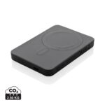 czarny Magnetyczny bezprzewodowy power bank 5000 mAh Magnetix