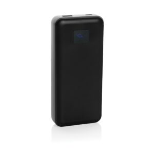 Power bank do laptopa 20000 mAh Gridley, RABS z własnym nadrukiem, kolor czarny