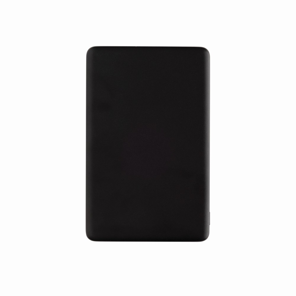 Power bank 5000 mAh, ładowarka bezprzewodowa 5W Orion z własnym nadrukiem, kolor czarny