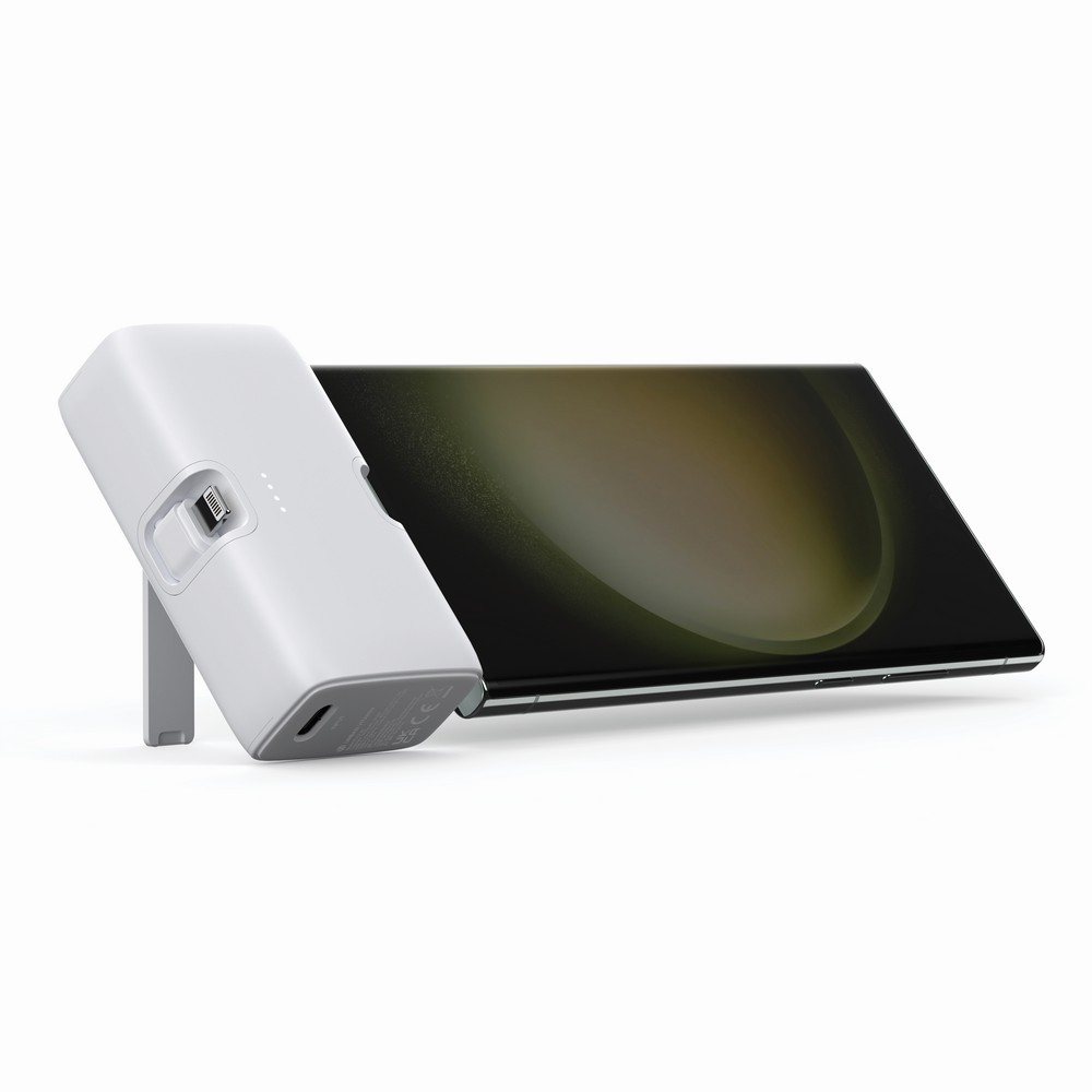 Power bank 5000 mAh Urban Vitamin Los Angeles z własnym nadrukiem, kolor biały