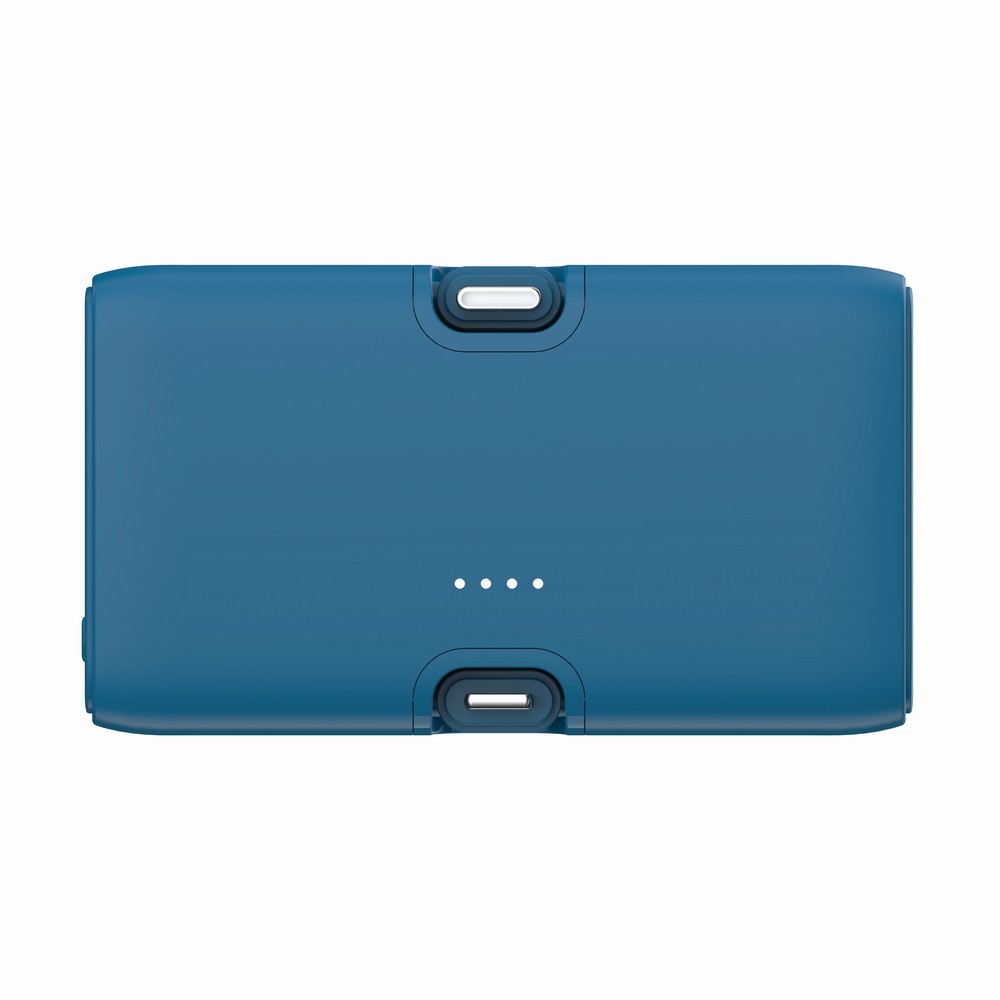 Power bank 5000 mAh Urban Vitamin Los Angeles z własnym nadrukiem, kolor niebieski