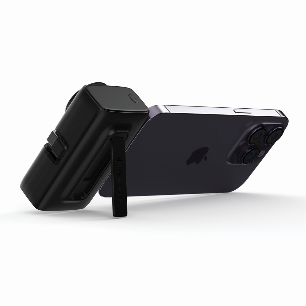 Power bank 5000 mAh Urban Vitamin San Diego z własnym nadrukiem, kolor czarny