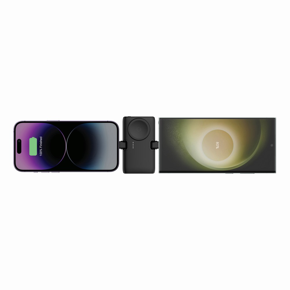 Power bank 5000 mAh Urban Vitamin San Diego z własnym nadrukiem, kolor czarny