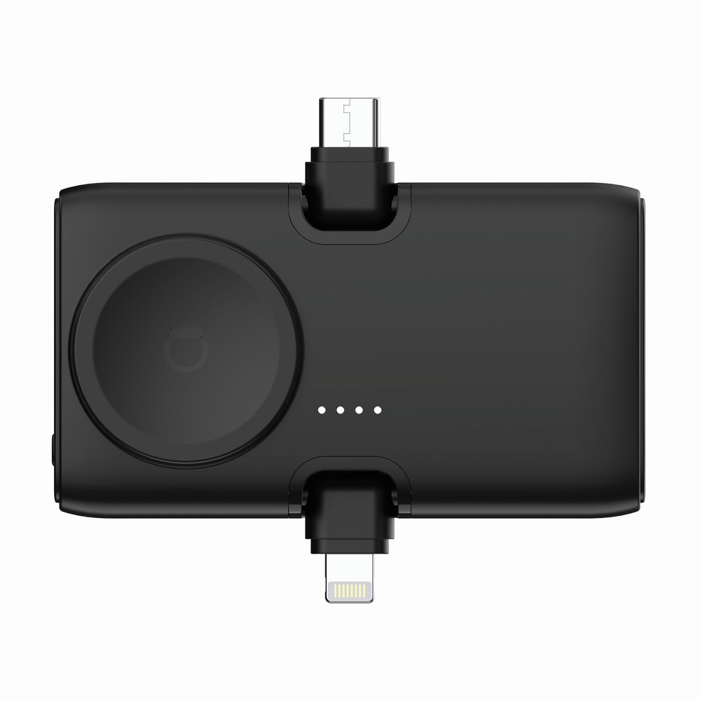 Power bank 5000 mAh Urban Vitamin San Diego z własnym nadrukiem, kolor czarny