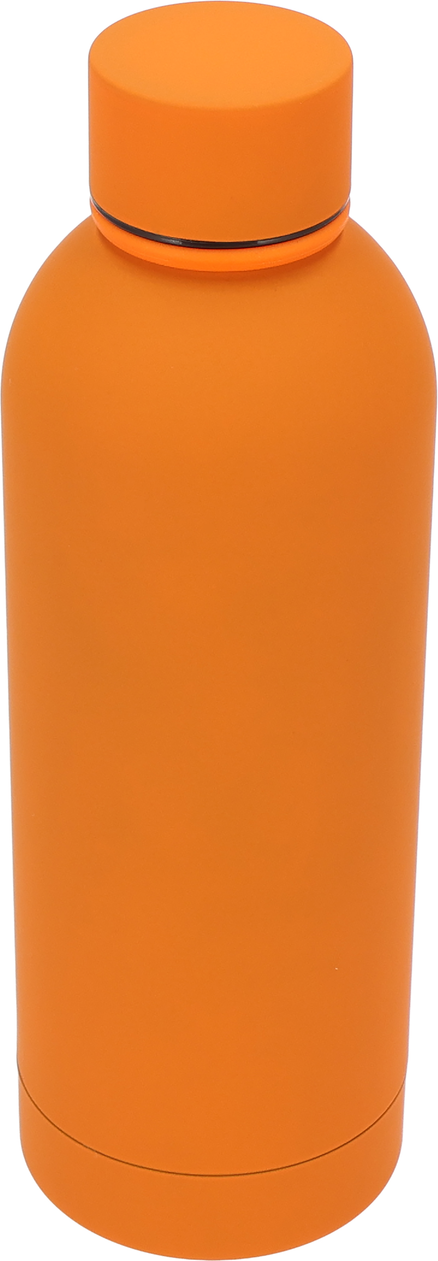 Butelka stalowa soft touch OSTRAVA 750 ml - z logo z własnym nadrukiem, kolor pomarańczowy