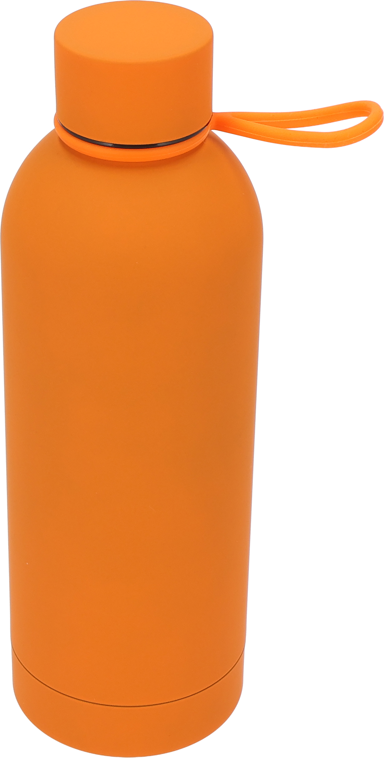 Butelka stalowa soft touch OSTRAVA 750 ml - z logo z własnym nadrukiem, kolor pomarańczowy