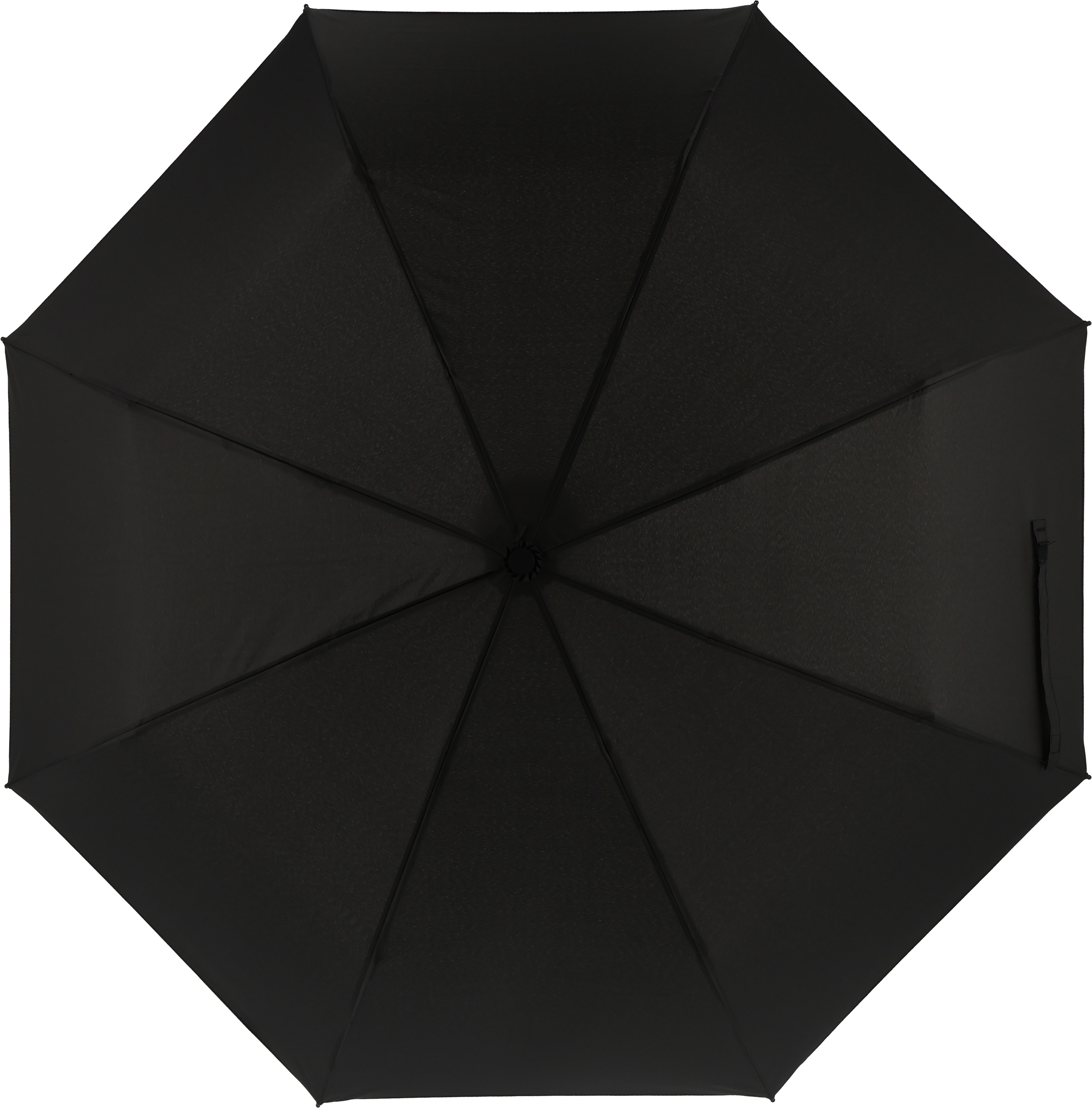 Parasol manualny Ø98 cm ERDING - z logo z własnym nadrukiem, kolor czarny