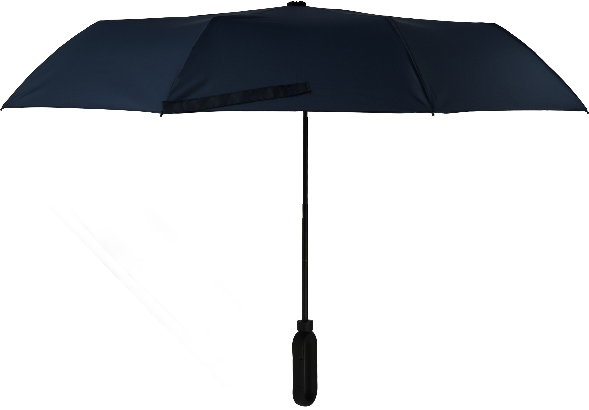 Parasol manualny Ø98 cm ERDING - z logo z własnym nadrukiem, kolor granatowy
