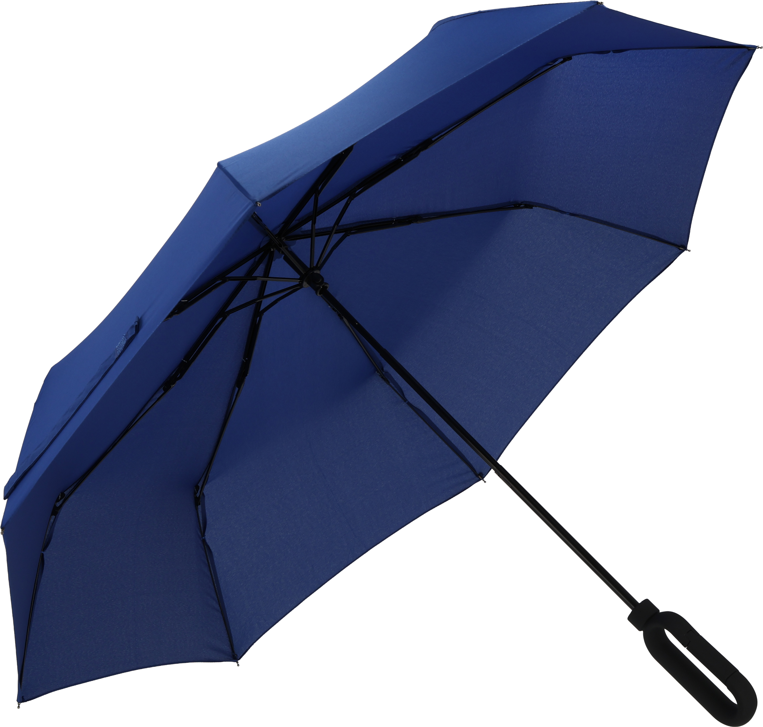 Parasol manualny Ø98 cm ERDING - z logo z własnym nadrukiem, kolor niebieski