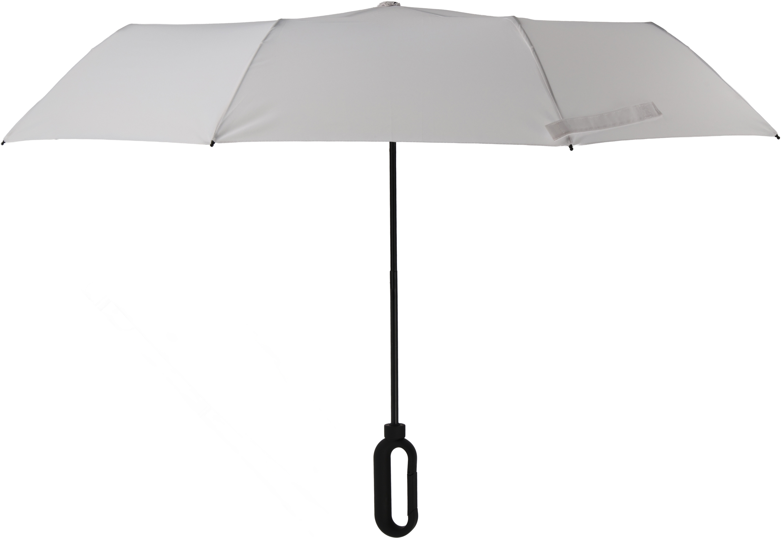 Parasol manualny Ø98 cm ERDING - z logo z własnym nadrukiem, kolor biały