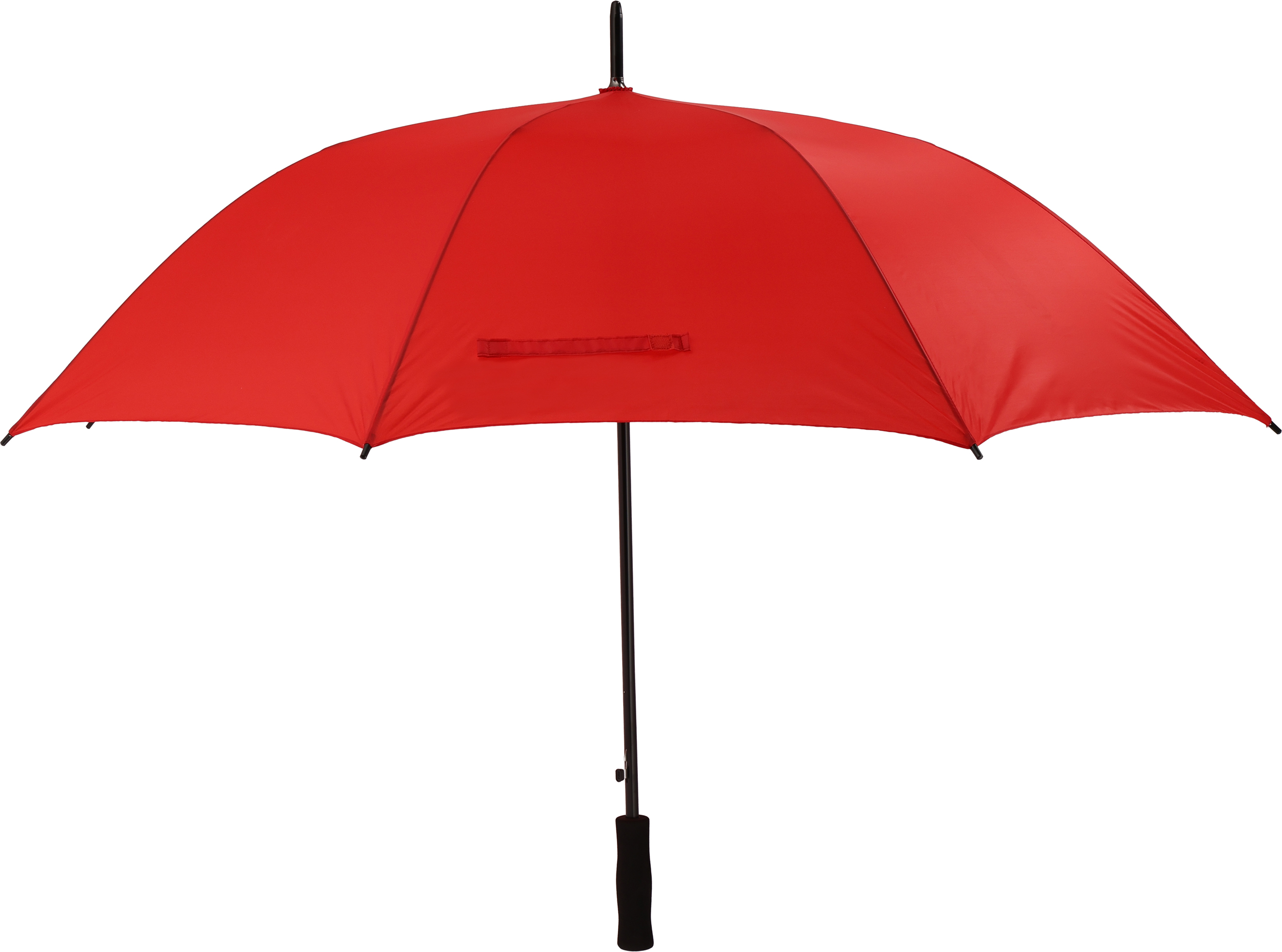 Parasol automatyczny Ø130 cm SUEDERDEICH - z logo z własnym nadrukiem, kolor czerwony