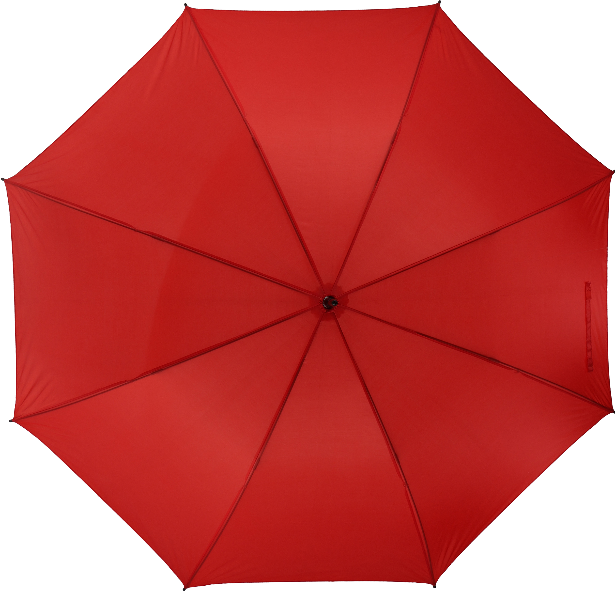 Parasol automatyczny Ø130 cm SUEDERDEICH - z logo z własnym nadrukiem, kolor czerwony