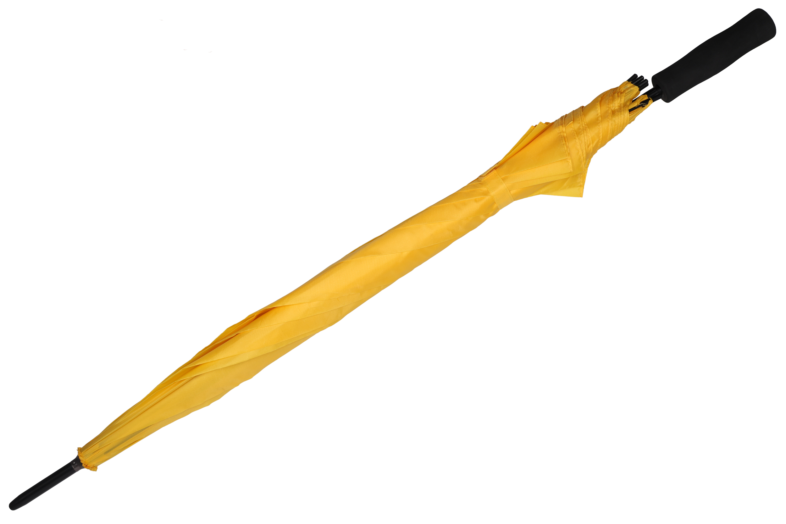 Parasol automatyczny Ø130 cm SUEDERDEICH - z logo z własnym nadrukiem, kolor żółty